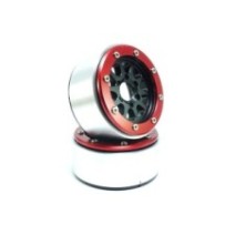 Metsafil Beadlock Wheels PT-Gear Black/Red 1.9 MT5030BR