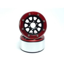 Metsafil Beadlock Wheels PT-Gear Black/Red 1.9 MT5030BR