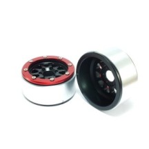 Metsafil Beadlock Wheels PT-Gear Black/Red 1.9 MT5030BR