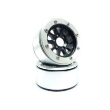 Metsafil Beadlock Wheels PT-Gear Black/Silver 1.9 MT5030BS