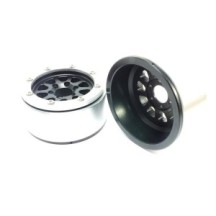 Metsafil Beadlock Wheels PT-Gear Black/Silver 1.9 MT5030BS