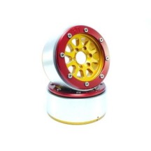 Metsafil Beadlock Wheels PT-Gear Gold/Red 1.9 MT5030GOR