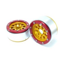 Metsafil Beadlock Wheels PT-Gear Gold/Red 1.9 MT5030GOR