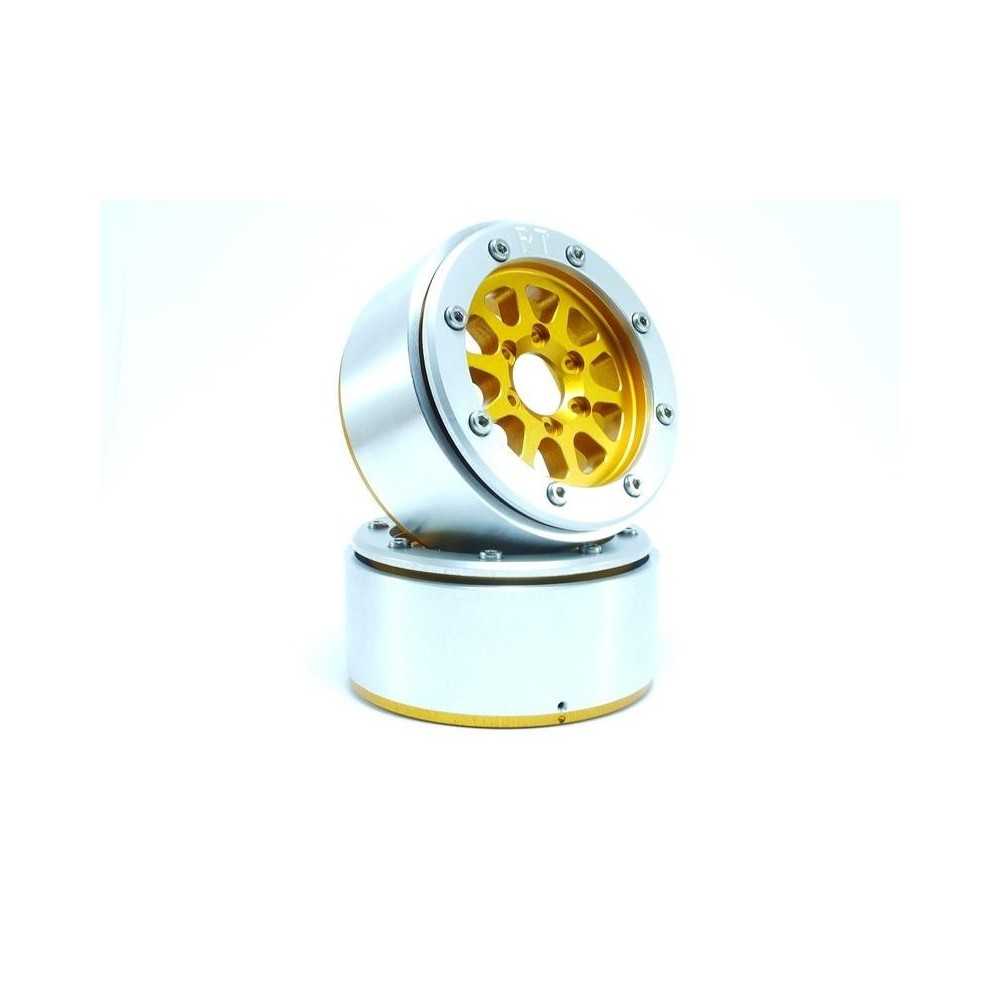 Metsafil Beadlock Wheels PT-Gear Gold/Silver 1.9 MT5030GOS