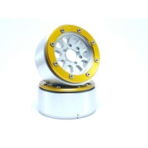 Metsafil Beadlock Wheels PT-Gear Silver/Gold 1.9 MT5030SGO