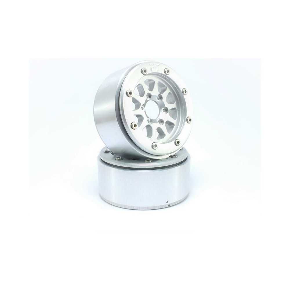 Metsafil Beadlock Wheels PT-Gear Silver/Silver 1.9 MT5030SS