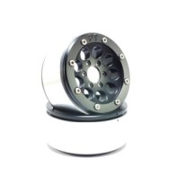 Metsafil Beadlock Wheels PT-Gun Black/Black 1.9 MT5020BB