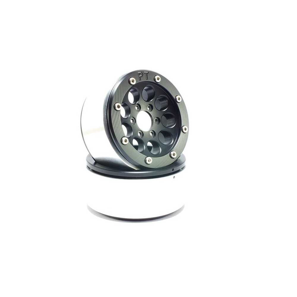 Metsafil Beadlock Wheels PT-Gun Black/Black 1.9 MT5020BB Metsafil Beadlock Wheels PT-Gun Black/Black 1.9 MT5020BB