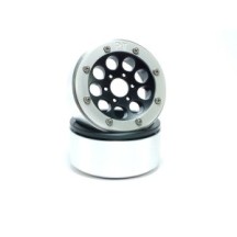 Metsafil Beadlock Wheels PT-Gun Black/Silver 1.9 MT5020BS