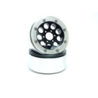 Metsafil Beadlock Wheels PT-Gun Black/Silver 1.9 MT5020BS