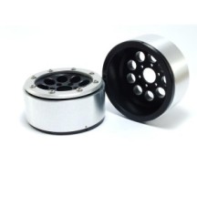 Metsafil Beadlock Wheels PT-Gun Black/Silver 1.9 MT5020BS