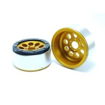 Metsafil Beadlock Wheels PT-Gun Gold/Black 1.9 MT5020GOB