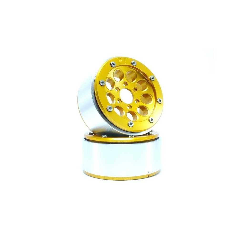 Metsafil Beadlock Wheels PT-Gun Gold/Gold 1.9 MT5020GOGO Metsafil Beadlock Wheels PT-Gun Gold/Gold 1.9 MT5020GOGO