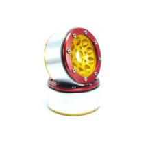 Metsafil Beadlock Wheels PT-Gun Gold/Red 1.9 MT5020GOR