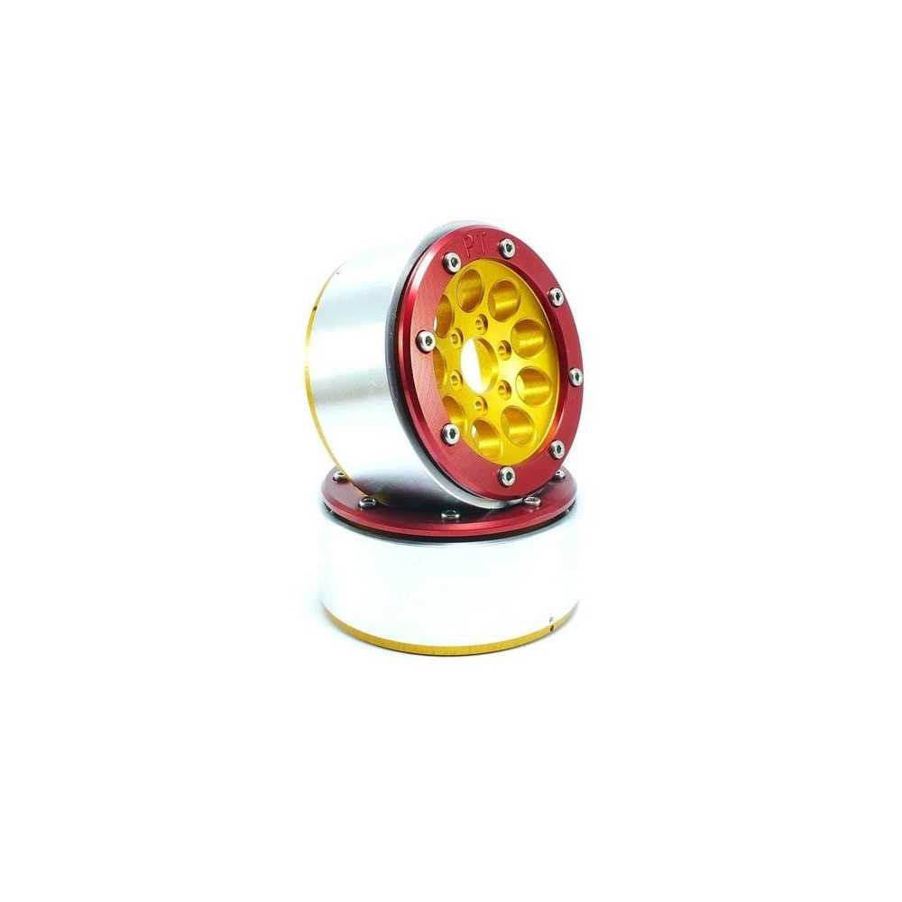 Metsafil Beadlock Wheels PT-Gun Gold/Red 1.9 MT5020GOR Metsafil Beadlock Wheels PT-Gun Gold/Red 1.9 MT5020GOR