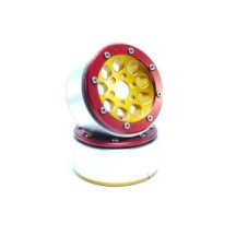 Metsafil Beadlock Wheels PT-Gun Gold/Red 1.9 MT5020GOR