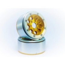 Metsafil Beadlock Wheels PT-Gun Gold/Silver 1.9 MT5020GOS