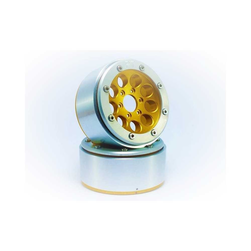 Metsafil Beadlock Wheels PT-Gun Gold/Silver 1.9 MT5020GOS Metsafil Beadlock Wheels PT-Gun Gold/Silver 1.9 MT5020GOS