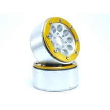 Metsafil Beadlock Wheels PT-Gun Silver/Gold 1.9 MT5020SGO