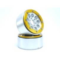 Metsafil Beadlock Wheels PT-Gun Silver/Gold 1.9 MT5020SGO