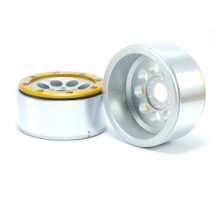 Metsafil Beadlock Wheels PT-Gun Silver/Gold 1.9 MT5020SGO