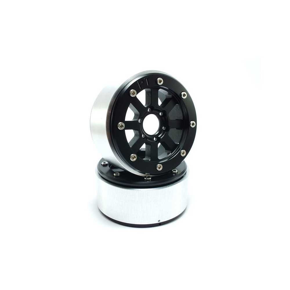 Metsafil Beadlock Wheels PT-Hammer Black/Black 1.9 MT5040BB Metsafil Beadlock Wheels PT-Hammer Black/Black 1.9 MT5040BB