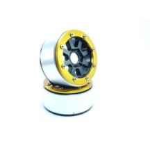 Metsafil Beadlock Wheels PT-Hammer Black/Gold 1.9 MT5040BGO