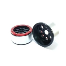 Metsafil Beadlock Wheels PT-Hammer Black/Red 1.9 MT5040BR