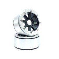 Metsafil Beadlock Wheels PT-Hammer Black/Silver 1.9 MT5040BS