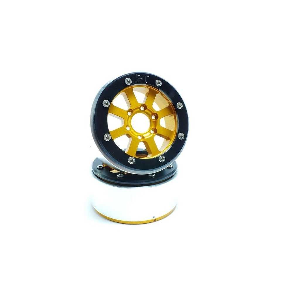 Metsafil Beadlock Wheels PT-Hammer Gold/Black 1.9 MT5040GOB Metsafil Beadlock Wheels PT-Hammer Gold/Black 1.9 MT5040GOB