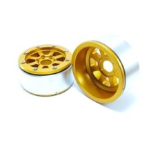 Metsafil Beadlock Wheels PT-Hammer Gold/Gold 1.9 MT5040GOGO