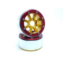 Metsafil Beadlock Wheels PT-Hammer Gold/Red 1.9 MT5040GOR