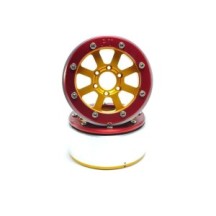 Llantas beadlock PT-Hammer oro/rojo Metsafil MT5040GOR