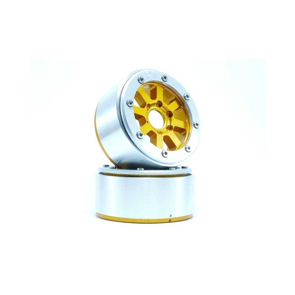 Metsafil Beadlock Wheels PT-Hammer Gold/Silver 1.9 MT5040GOS