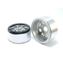 Metsafil Beadlock Wheels PT-Hammer Silver/Black 1.9 MT5040SB