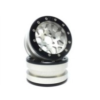 Metsafil Beadlock Wheels PT-Mesh Silver/Black 2.2 MT2210SB
