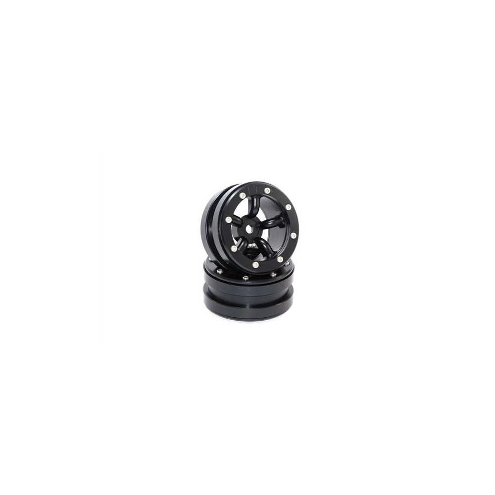 Metsafil Beadlock Wheels PT-Safari Black/Black 1.9 (2 pcs) MT0010BB Metsafil Beadlock Wheels PT-Safari Black/Black 1.9 (2 pcs) MT0010BB