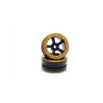 Metsafil Beadlock Wheels PT-Safari Black/Gold 1.9 MT0010BGO