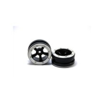 Llantas beadlock PT-Safari negro/plata Metsafil MT0010BS