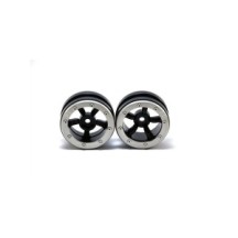 Metsafil Beadlock Wheels PT-Safari Black/Silver 1.9 (2 pcs) MT0010BS