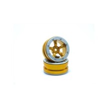 Metsafil Beadlock Wheels PT-Safari Gold/Silver 1.9 MT0010GOS