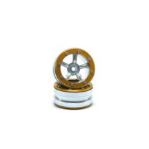 Metsafil Beadlock Wheels PT-Safari Silver/Gold 1.9 MT0010SGO