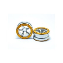 Llantas beadlock PT-Safari plata/oro Metsafil MT0010SGO