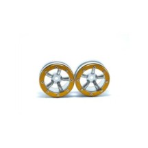 Metsafil Beadlock Wheels PT-Safari Silver/Gold 1.9 MT0010SGO