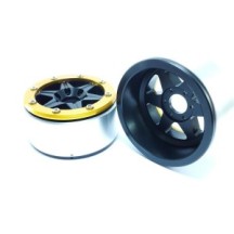 Metsafil Beadlock Wheels PT-Sixstar Black/Gold 1.9 MT5010BGO
