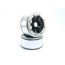 Metsafil Beadlock Wheels PT-Sixstar Black/Silver 1.9 MT5010BS
