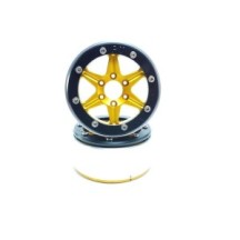 Llantas Beadlock Metsafil PT-Sixstar dorado/negro MT5010GOB