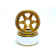 Llantas Beadlock Metsafil PT-Sixstar dorado/dorado MT5010GOGO