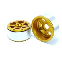 Metsafil Beadlock Wheels PT-Sixstar Gold/Gold 1.9 MT5010GOGO