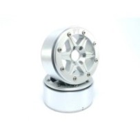 Metsafil Beadlock Wheels PT-Sixstar Silver/Silver 1.9 MT5010SS